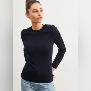 Saint James Breton Sweater Navy - Small/US8